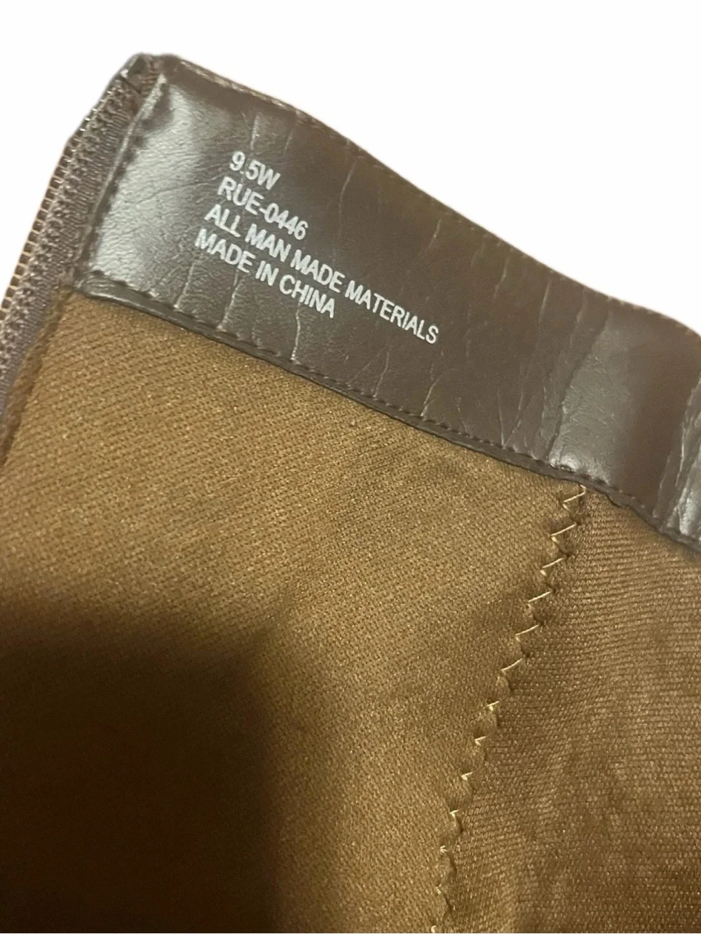 Women’s Tall Brown Leather Riding Boots Very Broken In Size 9 W